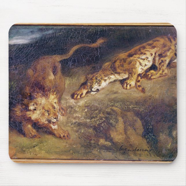 Alfombrilla De Ratón Tigre y león (Frente)