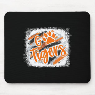 Alfombrilla De Ratón Tigres Desbordan Espíritu Escolar Naranja Negro Fú