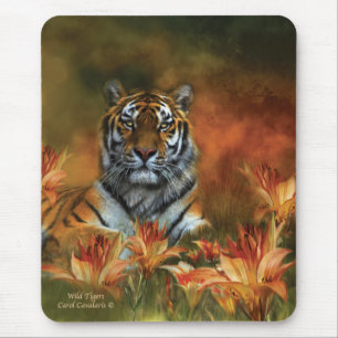 Alfombrilla De Ratón Tigres salvajes Mousepad