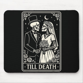 Alfombrilla De Ratón Till Death Skeleton Love Couples Gothic Wedding Br