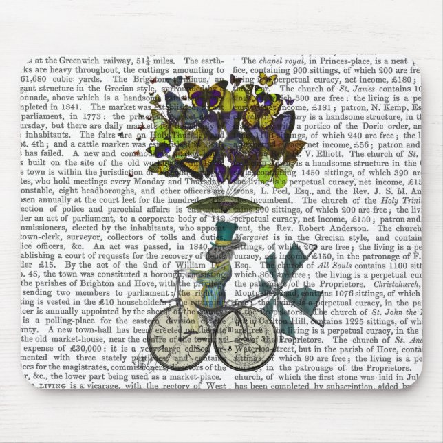 Alfombrilla De Ratón Time Flies Rabbit (Frente)