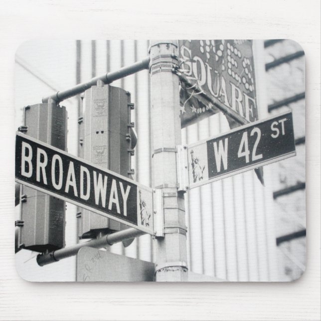 Alfombrilla De Ratón Times Square Mousepad de Broadway (Frente)