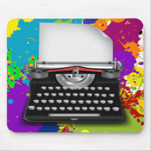 Alfombrilla De Ratón Tinta de máquina de escribir