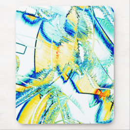 Alfombrilla De Ratón Tinta deslizada no, imagen con manchas amarillas, 