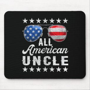 Alfombrilla De Ratón Tío americano Shirt