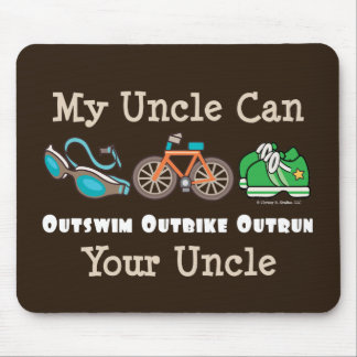 Alfombrilla De Ratón Tío Outswim Outbike Outrun Triathlon Mousepad