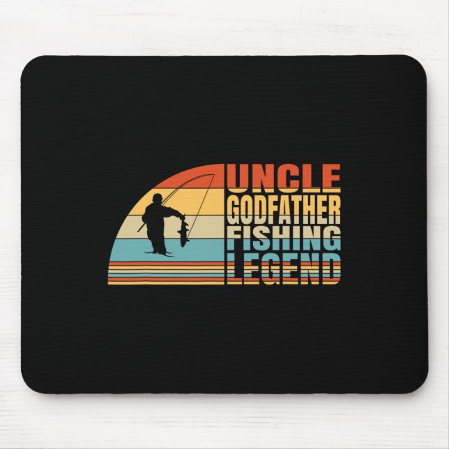 Alfombrilla De Ratón Tío Padrino Y Leyenda De Pesca (Frente)