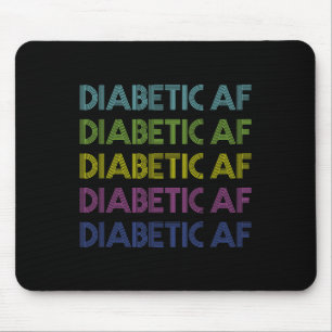 Alfombrilla De Ratón Tipo 1 Conciencia sobre la diabetes Diabetic Af Fu