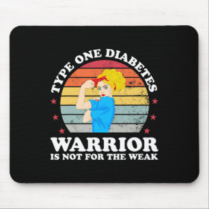 Alfombrilla De Ratón Tipo 1 Diabetes Mamá Madre T1D Conciencia Diabétic