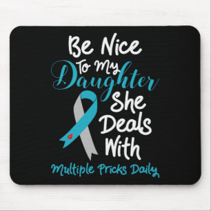 Alfombrilla De Ratón Tipo 1 Mamá T1d Papá Diabetes Awareness Mes Multip