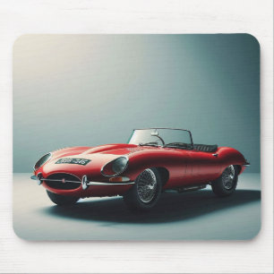 Alfombrilla De Ratón Tipo electrónico Jaguar convertible (rojo)
