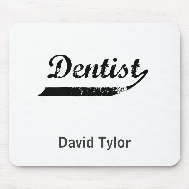 Alfombrilla De Ratón Tipografía dentista (Frente)