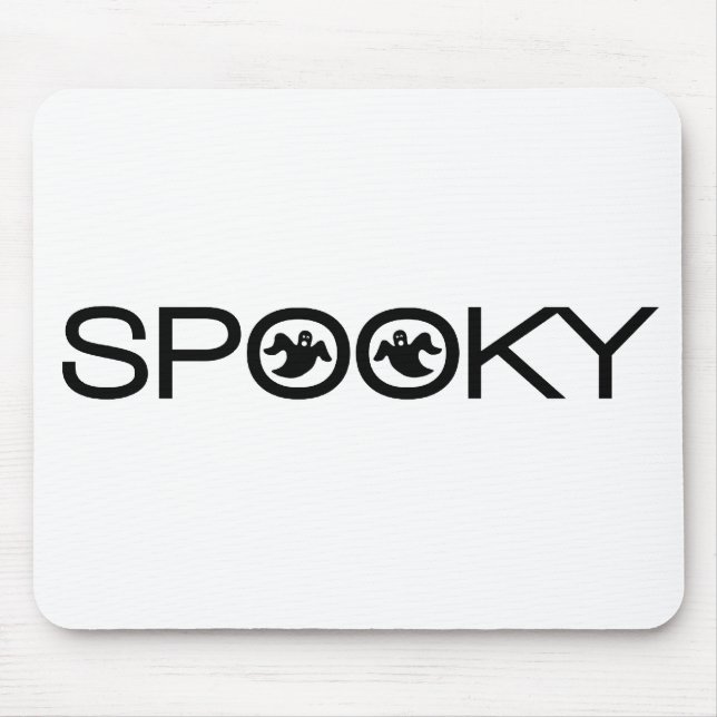Alfombrilla De Ratón Típografía espeluznante Halloween Mousepad (Frente)
