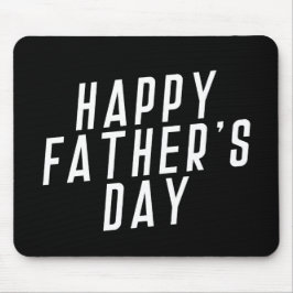 Alfombrilla De Ratón Tipografía simple del Día del Padre Feliz | Almoha