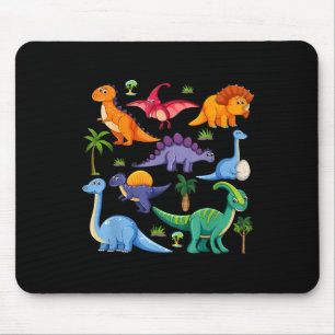Alfombrilla De Ratón Tipos de Dinosaurios Gráficos De Mi Dinosaurio Gua
