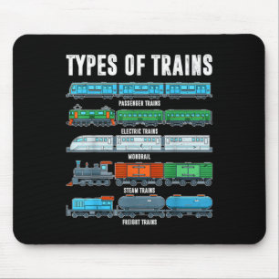 Alfombrilla De Ratón Tipos de trenes Shirt Toddler Boy Locomotora Son B