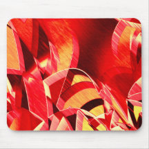 Tira roja rasgada que simula movimiento sobre nara