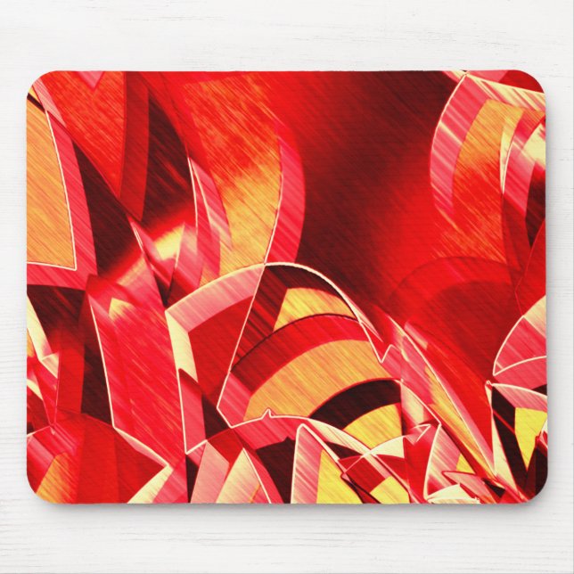 Alfombrilla De Ratón Tira roja rasgada que simula movimiento sobre nara (Frente)