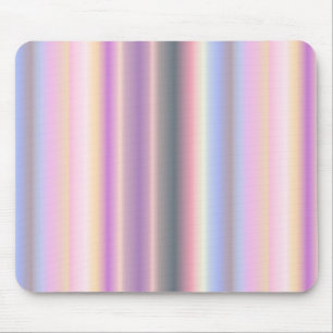 Alfombrilla De Ratón Tiras de arcoiris Pastel - Patrón