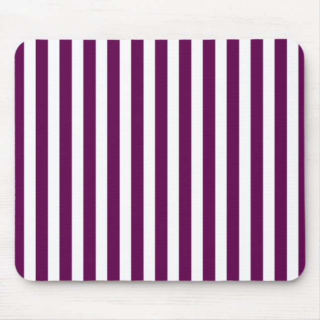 Alfombrilla De Ratón Tiras de ciruela y de caramelo blanco (Frente)