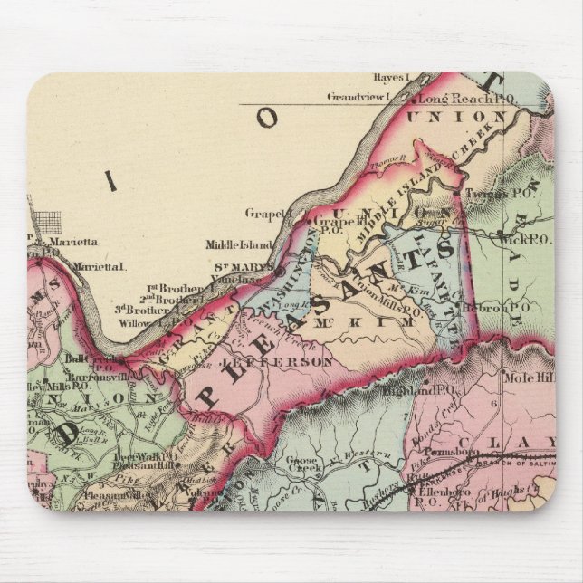 Alfombrilla De Ratón Tiro, Ritchie, Plasantes, Madera, Condados de Wirt (Frente)