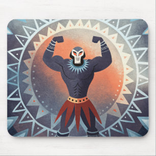 Alfombrilla De Ratón Titán Tribal Enmascarado de Calaveras