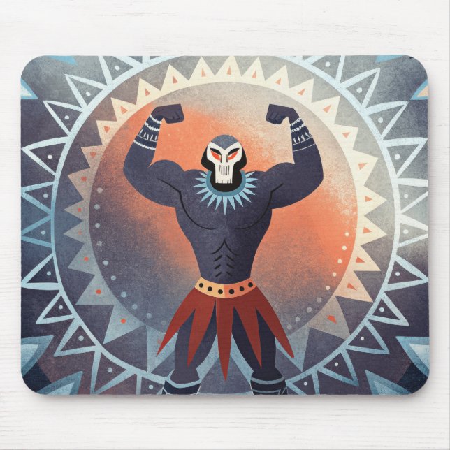 Alfombrilla De Ratón Titán Tribal Enmascarado de Calaveras (Frente)