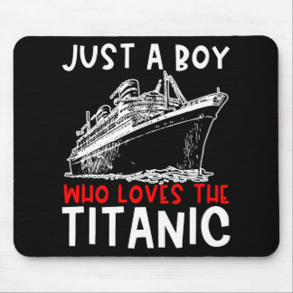 Alfombrilla De Ratón Titanic Just A Boy History Buff Gira