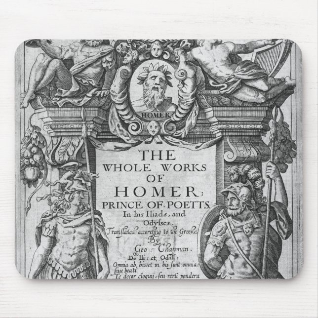 Alfombrilla De Ratón Titlepage 'a los trabajos del conjunto de Homer (Frente)