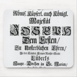 Alfombrilla De Ratón Titlepage de Abendmusik, 1705