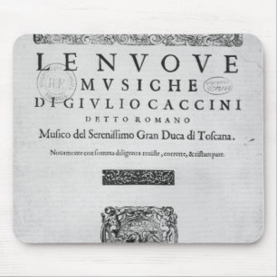 Alfombrilla De Ratón Titlepage de "Nouve Musiche" por Giulio Caccini