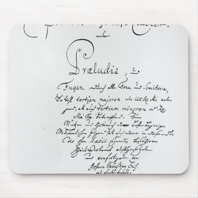 Alfombrilla De Ratón Titlepage manuscrito del pozo moderado (Frente)