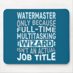 Alfombrilla De Ratón Título de trabajo de mago Cita - Divertido Waterma