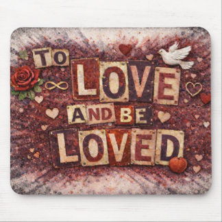 Alfombrilla De Ratón To Love and Be Loved Inspirational Mouse Pad