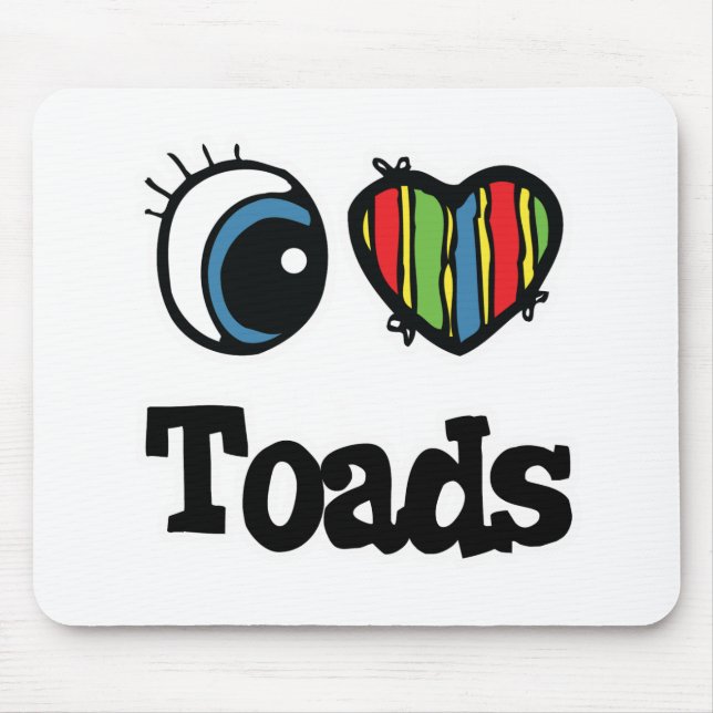 Alfombrilla De Ratón Toads de I Heart (Love) (Frente)