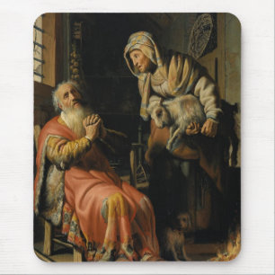 Alfombrilla De Ratón Tobit y Ana con un niño