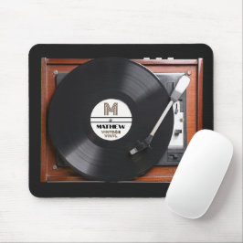 Alfombrilla De Ratón Tocadiscos de vinilo retro