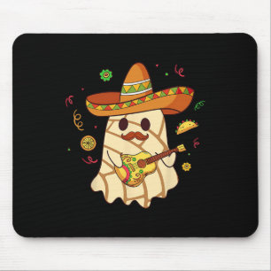 Alfombrilla De Ratón Tocante Fantasma Guitarra Conchas Pan Dulce Hallow
