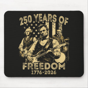 Alfombrilla De Ratón Tocar la guitarra 4 de julio 250 aniversario