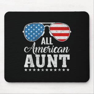Alfombrilla De Ratón Toda La Familia Americana De Tía Que Coincide Usa 