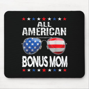 Alfombrilla De Ratón Toda la familia de mamá extra americana del 4 de j