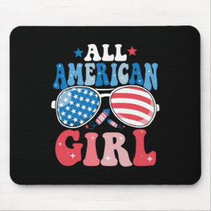 Alfombrilla De Ratón Todas las chicas americanas solteras 4 de julio pa