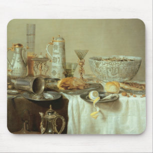 Alfombrilla De Ratón Todavía del desayuno vida, 1638