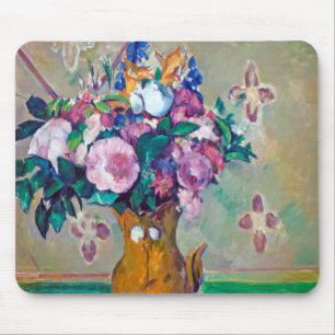 Alfombrilla De Ratón Todavía la vida con flores, Paul Cezanne