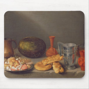 Alfombrilla De Ratón Todavía vida con el pan, 1648