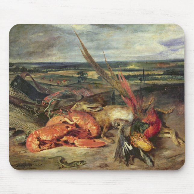 Alfombrilla De Ratón Todavía vida con las langostas, 1826-27 (Frente)