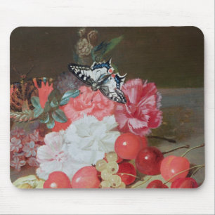 Alfombrilla De Ratón Todavía vida con las mariposas