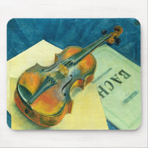 Alfombrilla De Ratón Todavía vida con un violín, 1921