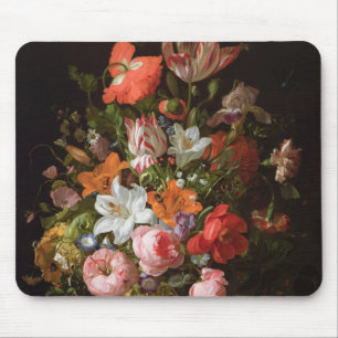 Alfombrilla De Ratón Todavía vida de los lirios de los rosas, tulipanes