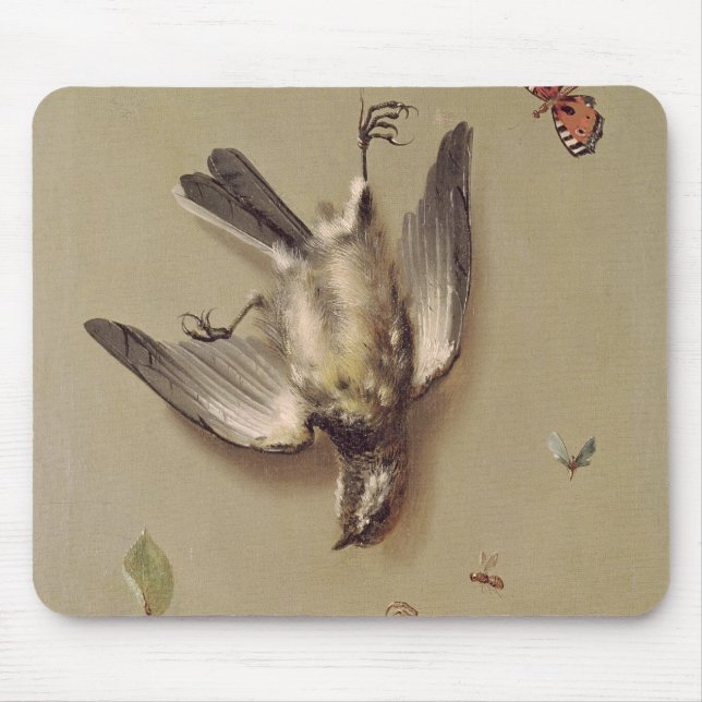 Alfombrilla De Ratón Todavía vida de los pájaros y de las cerezas (Frente)